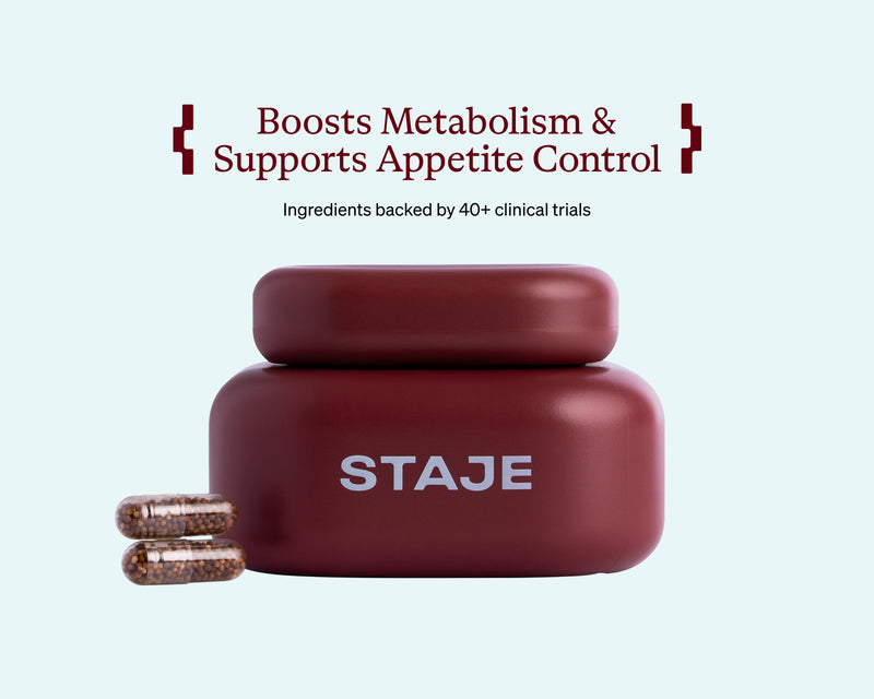 Confidence on Staje supplements to support metabolism and appetite control for women